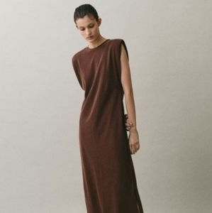 Tunic Dress with Shoulder pads